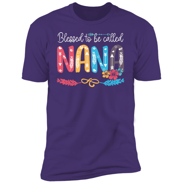 Blessed To Be Called Nana V1 Premium Short Sleeve T-Shirt