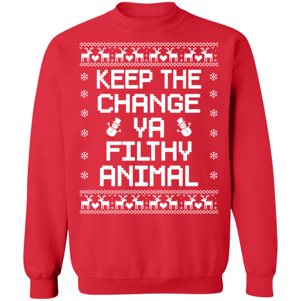 Keep The Change You Filthy Animal - byPhuc Crewneck Pullover Sweatshirt - V1