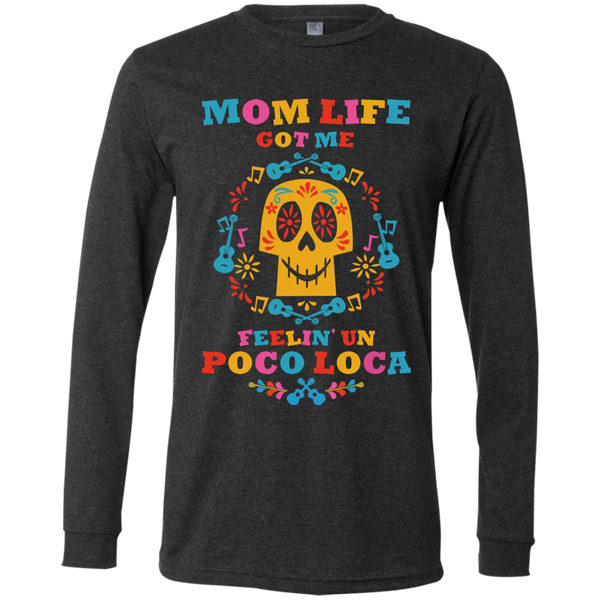 mom life loca 3501 Men's Jersey LS T-Shirt