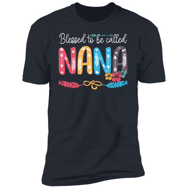 Blessed To Be Called Nana V1 Premium Short Sleeve T-Shirt