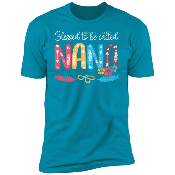 Blessed To Be Called Nana V1 Premium Short Sleeve T-Shirt
