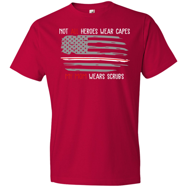 My Mom Wears Scrubs Youth Lightweight T-Shirt 4.5 oz