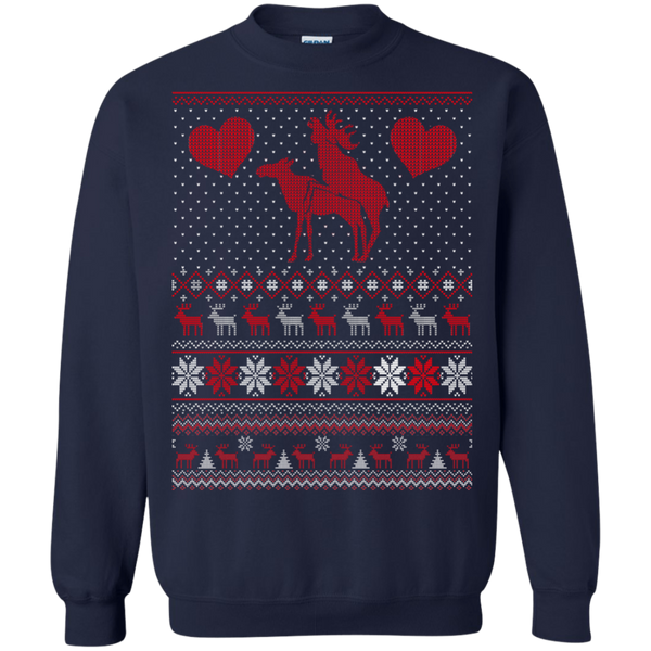 Moose Love Pullover Sweatshirt