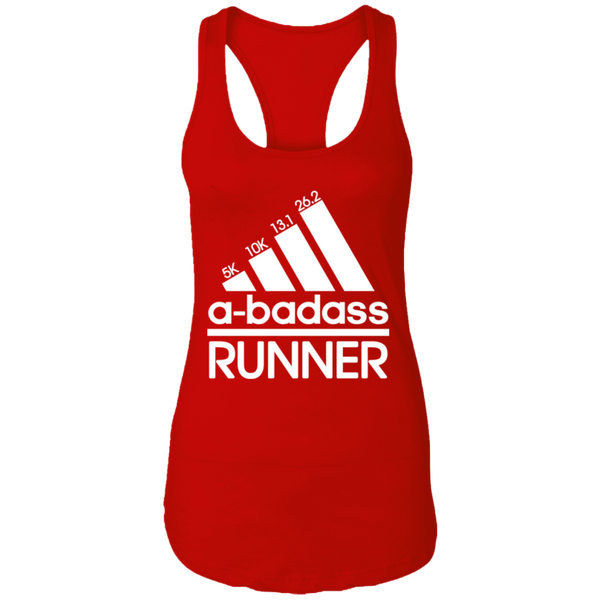 A Badass Runner Ideal Racerback Ladies Dark Colored Tank