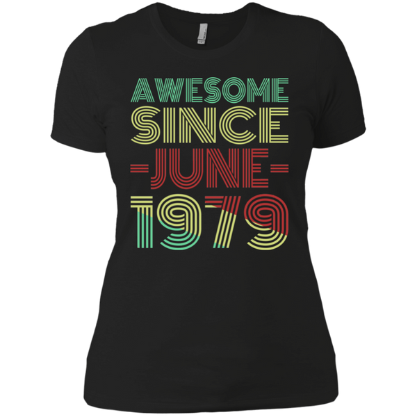Awesome Since June 1979 Ladies' Boyfriend T-Shirt