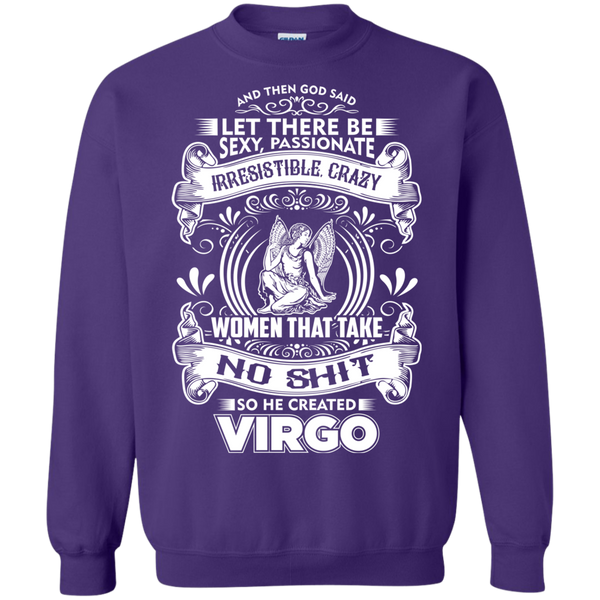 God Created Virgo Pullover Sweatshirt