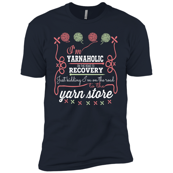 I'm Yarnaholic Premium Short Sleeve T-Shirt