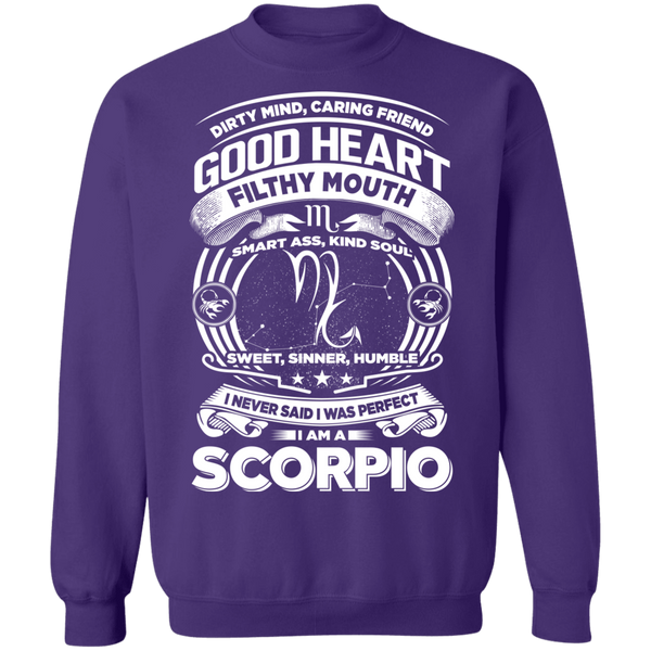Good Heart Scorpio Zodiac Crewneck Pullover Sweatshirt  8 oz.